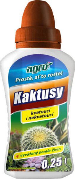 AGRO kvapalné hnojivo pre kaktusy 0,25 l