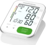 Medisana BU 565 tlakomer na paži biela / LCD displej / pamäť pre 2 osoby / 4X AAA / detekcia arytmie (4015588512070)
