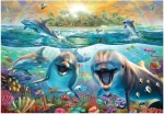 ANATOLIAN Puzzle Smejúci sa delfíny XL