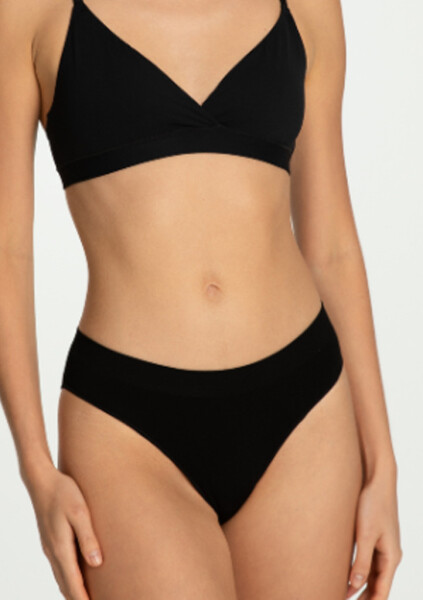 Julimex Bambusové klasické nohavičky pre ženy XL černá