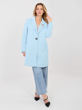 Dámsky kabát IT EN FL8153 1.06 light blue - Rue Paris one size