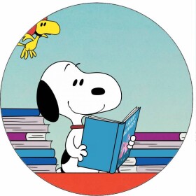 Jedlý papier Snoopy a knihy 19,5 cm - Pictu Hap