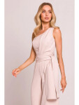 Kombinéza na jedno rameno M845 light beige - Moe M