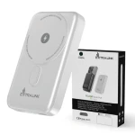 Extralink MagSafe biela / Powerbanka / 10 000 mAh / MagSafe / PD 20 W + 15 W / USB-C, USB-A