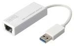 Digitus DN-3023 biela / Sieťová karta / USB 3.0 / Gigabit Ethernet / 10/100/1000 Mbps / RJ-45 (DN-3023)