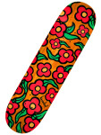 Krooked WILDSTYLE FLOWERS skateboard doska - 8.25