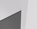 CERANO - Sprchová zástena Walk-in Crystal TL/P - 8 mm - bezvzperový systém - biela matná, grafitové sklo - 100x60x200 CER-8050BD5269