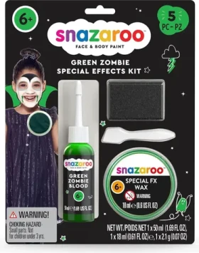 SNAZAROO FX Zombie sada s voskom a falošnou krvou