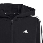 Tričko pre mladých so zipsom 3 Stripes FL HR6331 - Adidas 128 cm