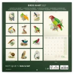 NOTIQUE Poznámkový kalendár Vtáčiky 2027 / Kalendár / 30 × 30 cm / Plastic Free