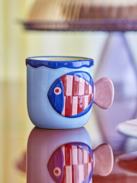 Bloomingville Hrnček Willy Multi 200 ml Modrý