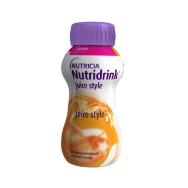 NUTRIDRINK Juice style pomaranč 24 x 200 ml - Nutridrink Juice Style s pomarančovou príchuťou 24 x 200 ml