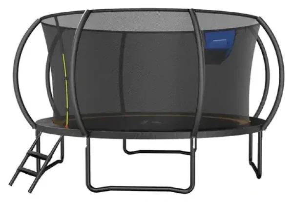 MERACH Trampolína MR-2429B2 / Priemer 3,6 m / Bezpečnostná sieť / 72 pružín / Nosnosť 150 kg (MR-2429B2-EU)