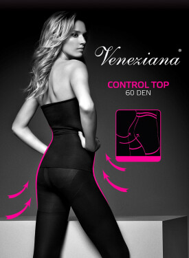 Dámske Veneziana Control Top 60 den nero/černá