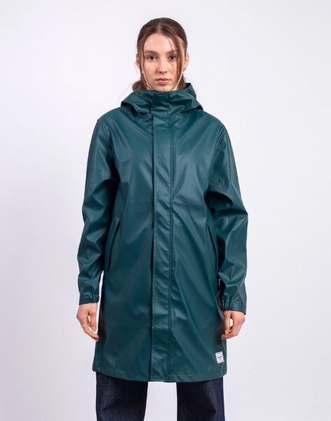 Herschel Supply Long Classic Rain Jacket Women's Dark Sea S