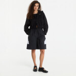 Mikina Nike Studio Fleece Medium Weight Women's Oversized Full-Zip Cropped Hoodie Total Black/ Sail XS