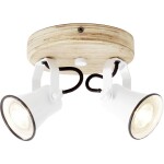 Brilliant Seed 82224/05 stropná lampa LED GU10 10 W biela, drevo (svetlé); 82224/05