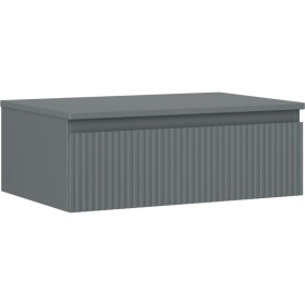 MEXEN/S - Rivel kúpeľňová skrinka pod umývadlo 70 cm s doskou, 1 šuplík, reliéf, grafit mat 91A20-07023-1-BFC66