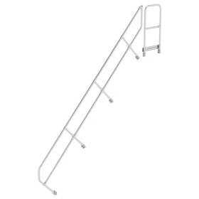 MUNK Günzburger Steigtechnik 600514 Munk Druhé madlo na schody s plošinou 45° 14 schodov 1 ks; 600514