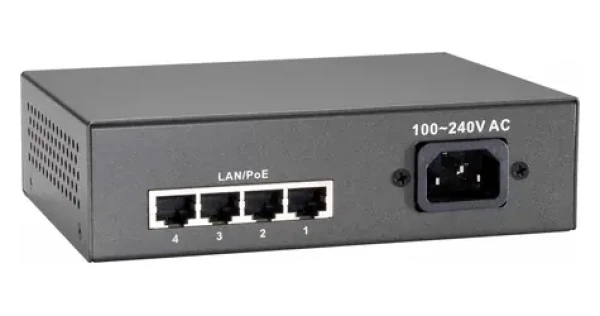 LevelOne FEP-0511 / Switch / 4X FE PoE + / 1x FE / 65 W / kovové prevedenie (FEP-0511)