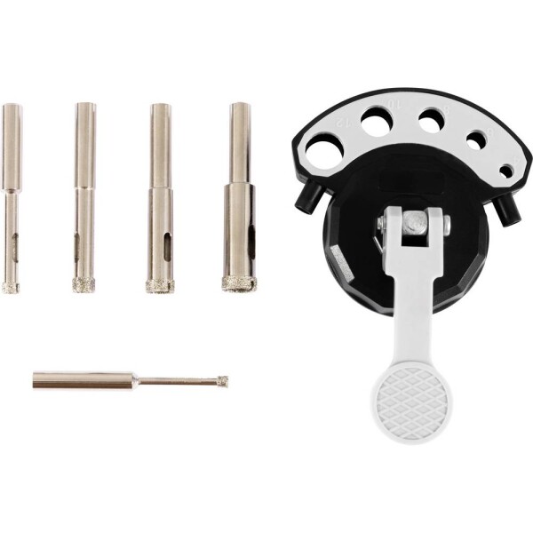 FRITZFURT 1191-3140 sada diamantových vrtákov, 5 mm, 6 mm, 8 mm, 10 mm, 12 mm, délka 215 mm, 6-dielna; 1191-3140