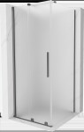 MEXEN/S - Velár sprchovací kút, posuvné dvere 90 x 90, dekor, grafit metal 871-090-090-31-95