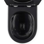 REA - Závesná WC misa Carlo Mini Tornado Black Brush Gold REA-C4330
