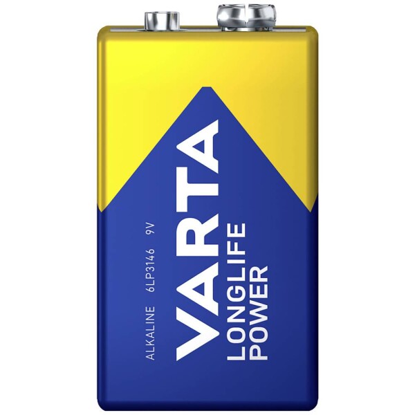 Varta LONGLIFE Power 9V Bli 2 9 V batéria alkalicko-mangánová 580 mAh 9 V 2 ks; 4922121412