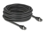 DeLock RJ45 Cat.8.1 S/FTP čierny 10 m / Sieťový kábel / 40 Gbps / LSZH (80237)