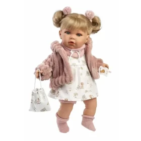 Llorens 42408 JULIA - realistická bábika so zvukmi a mäkkým látkovým telom - 42 cm