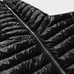 Černá prošívaná dámská bunda kapucí model 16146931 S'WEST Barva: odcienie czerni, Velikost: