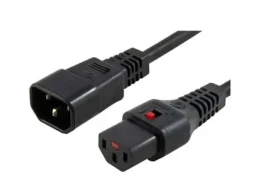 MicroConnect Predlžovací kábel s IEC zámkom C13 - C14 1m čierna (PC1024)