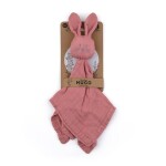 PETITE&MARS Maznáčik bambusový mušelínový Hugo Dusty Rose 0m+