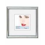 Walther+ design KS220H vymeniteľný fotorámček Formát papiera: 20 x 20 cm strieborná; KS220H