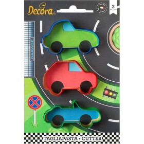 Plastový vykrajovátko auto, sada 3 ks - Decora - Decora