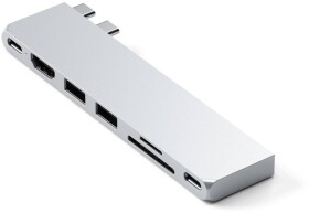 Woodcessories Satechi ST-HUCPHSS Notebook-Dockingstation & Portreplikator Andocken USB 3.2 Gen 2 (3.1 Gen 2) Type-C Silber (ST-HUCPHSS) 0810086360635