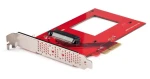 StarTech adaptér U.3 na PCIe červená / Adaptér / U.3 / PCIe (PEX4SFF8639U3)
