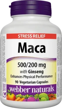 Webber Naturals Maca with Ginseng 500/200 mg 90 cps (08336)