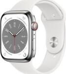 Apple SMARTWATCH SERIES8 45MM/S.STAINL/WHITE MNKE3EL/A APPLE