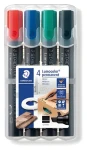 Staedtler Popisovače Lumocolor permanent / sada 4 ks / 4 farby / 2-5 mm / vodeodolné (350 WP4)