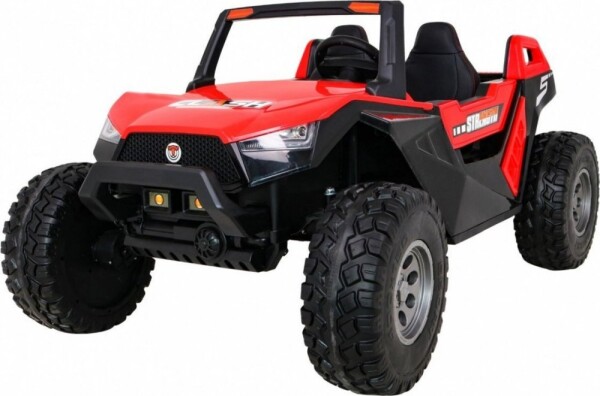 Joko Elektrické autíčko BUGGY 4x4 Clash FM rádio Kožené sedadlo penové kolesá červená