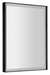 SAPHO - SORT zrkadlo s LED osvetlením 60x80cm, bezdotykový IR senzor, 2700-6500K, čierna mat ST080S