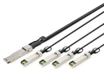 Digitus DN-81322 černá / Breakout DAC kabel QSFP+ na 4x SFP+ / 40 Gbit/s / 2 m (DN-81322)