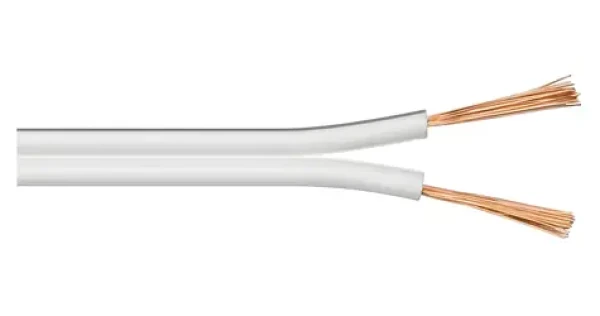 MicroConnect Reproduktorový kábel biela / 100 m / 2,5 mm / bez konektorov (AUDSPEAKER2-100C)