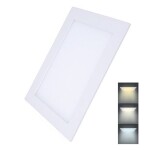 Solight WD145 LED mini panel CCT podhľadový 24W / 1800lm / 3000K / 4000K / 6000K / štvorcový (8592718025144)