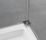 CERANO - Sprchovací kút Antelo L/P - 6 mm - chróm, transparentné sklo - 90x90x190 - otočný CER-433974