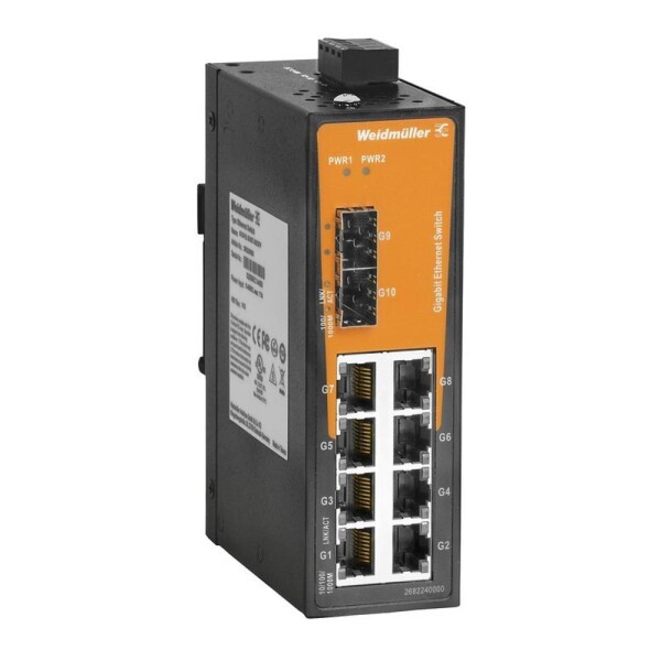 Weidmüller IE-SW-EL10-8GT-2GESFP priemyselný ethernetový switch 10 / 100 / 1000 MBit/s; 2682240000