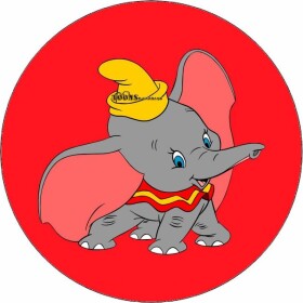Jedložiteľný papier Dumbo červené pozadie 19,5 cm - Pictu Hap - Pictu Hap