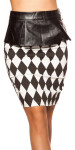 Sexy KouCla pencilskirt w.Peplum a.diamonddesign blackwhite