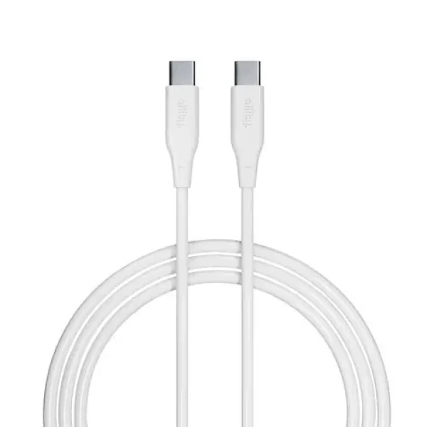 Allity AUC-02 Dátový kábel USB-C/USB-C 1m 100W biela (DATUSBC100WALLWH)